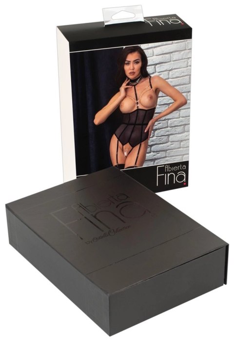 Abierta Fina Body M z ozdobną biżuterią rożowe złoto, otwarta konstrukcja