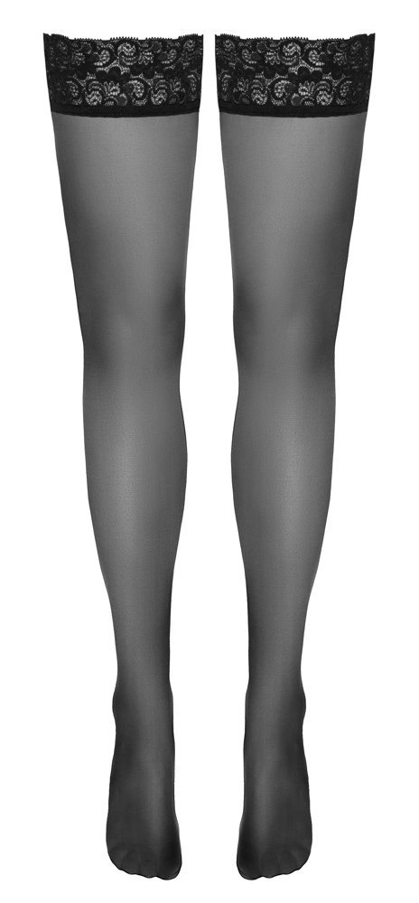 Cottelli LEGWEAR Pończochy Klasyczne Czarny 20 den Koronka 6 cm