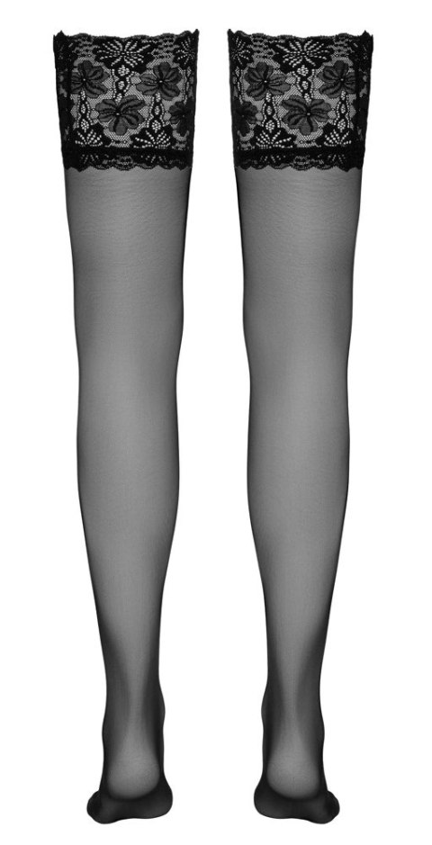 Cottelli Legwear Pończochy Czarny Szeroka Koronka 20 den 4024144422029