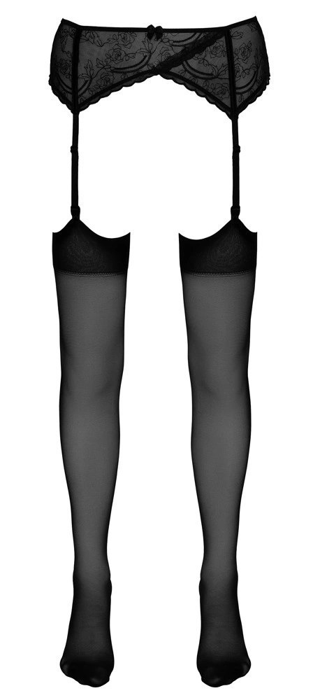 Cottelli Legwear Pończochy Klasyczne Gładkie Czarny 20 DEN Do Pasa