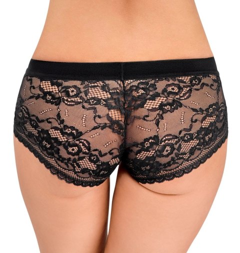 Bad Kitty Black Lace Panty System O-ring L - koronkowy pas z pierścieniem