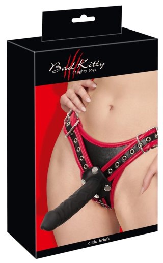 Bad Kitty Uprząż Strap-On S/M z 3 wymiennymi wkładami silikonowymi