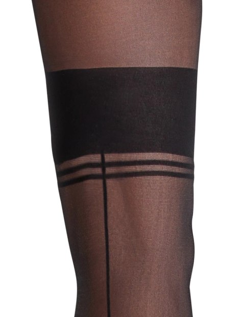 Cottelli LEGWEAR rajstopy retro bezszwowe z otwartą częścią majtkową 25 den