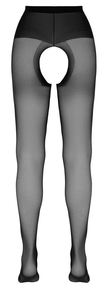 Cottelli Legwear rajstopy czarne z otwartym kroczem 20 DEN 1 rozm.