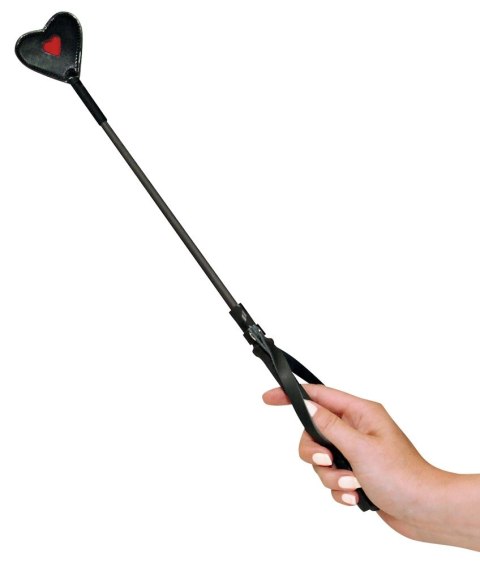 Bad Kitty Czarna packa Serce 45 cm uchwyt ozdobny PU