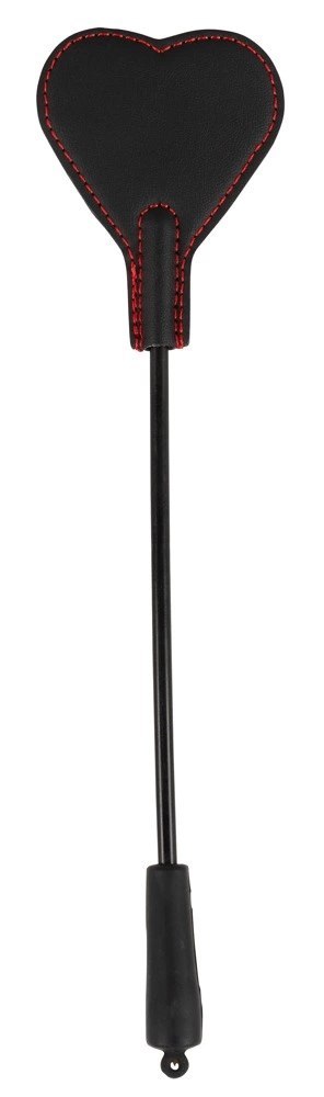 Bad Kitty Dwustronna Packa Serce Czarna 25cm Poliuretan/Futerko