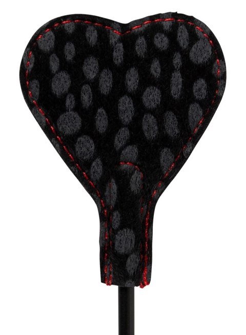 Bad Kitty Dwustronna Packa Serce Czarna 25cm Poliuretan/Futerko