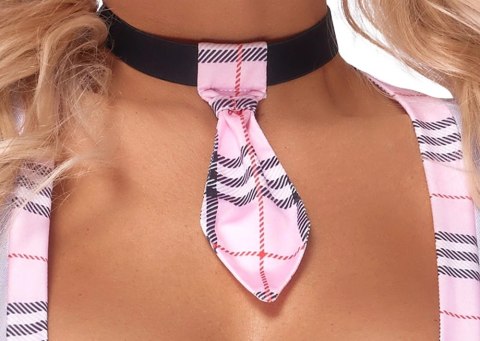 Cottelli Costumes Body Uczennica Krata XL z Opaską na Szyję