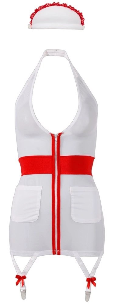 Cottelli Costumes Stroj Pielęgniarki L z Opaską i Pasami do Pończoch