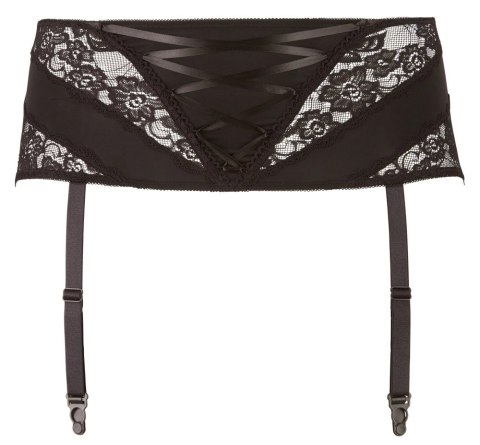 Cottelli Curves Pas do pończoch L czarny koronka regulowany