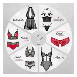 Cottelli Lingerie Zestaw Bielizny Niespodzianka Rozmiar L, Poliamid