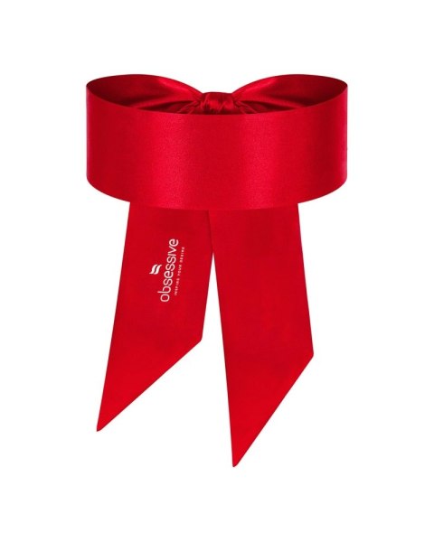 Obsessive Czerwona Satynowa Chusta Wielofunkcyjna Do Zasłaniania Oczu