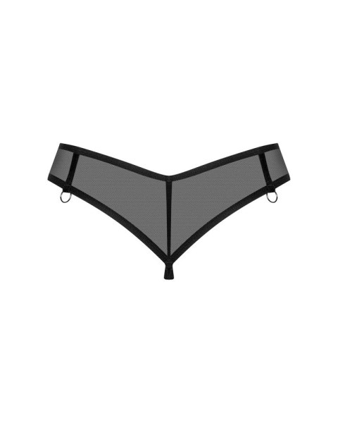 Obsessive Glandez Stringi z transparentnej siateczki XS/S czarne