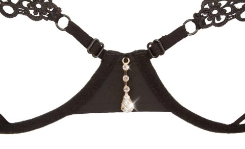 Cottelli Collection Lingerie komplet paskow czarny L, biustonosz i stringi