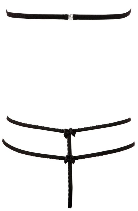 Cottelli Collection Zestaw Bielizny Koronkowej XL Czarny z Ozdobami