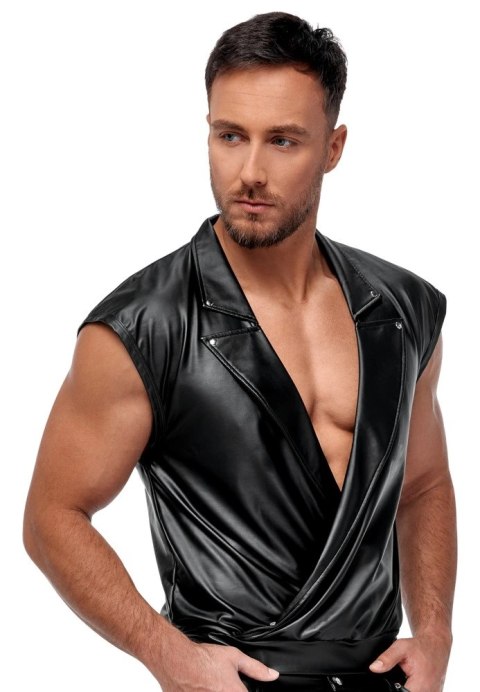 NEK Koszulka Męska Matowa Czarna S Luźny Kroj Komfortowy Styl