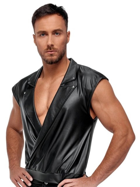 NEK Koszulka Męska Matowa Czarna S Luźny Kroj Komfortowy Styl