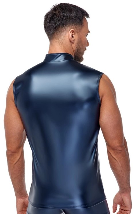 NEK Koszulka Męska Metaliczna Bez Rękawow 2XL Niebieska