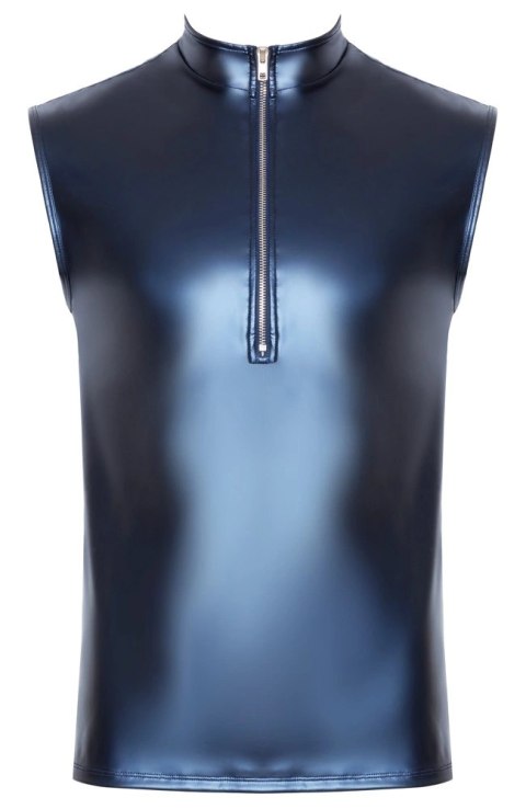 NEK Koszulka Męska Metaliczna Bez Rękawow 2XL Niebieska