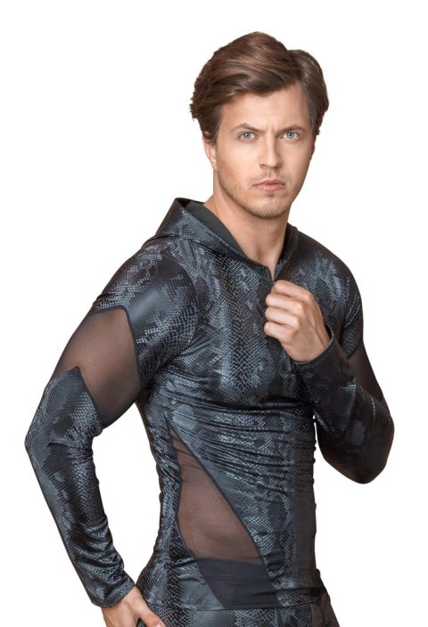 NEK Koszulka Męska Snake Skin L z Kapturem i Zamek Powernet