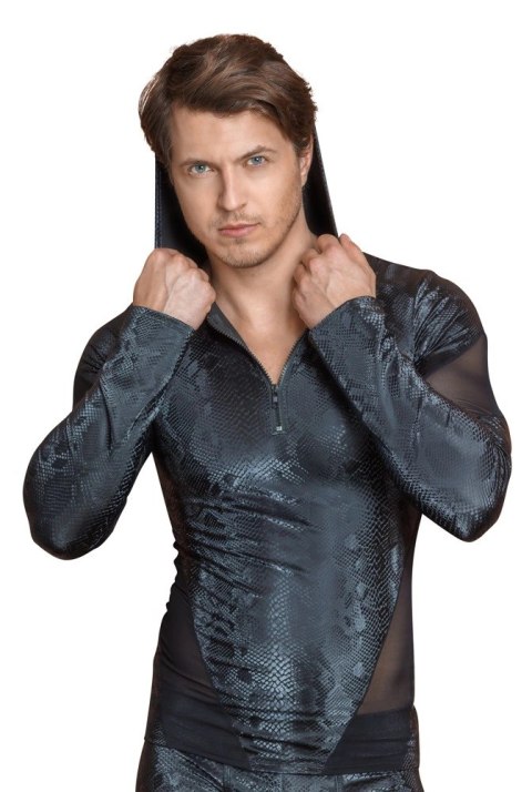 NEK Koszulka Męska Snake Skin L z Kapturem i Zamek Powernet