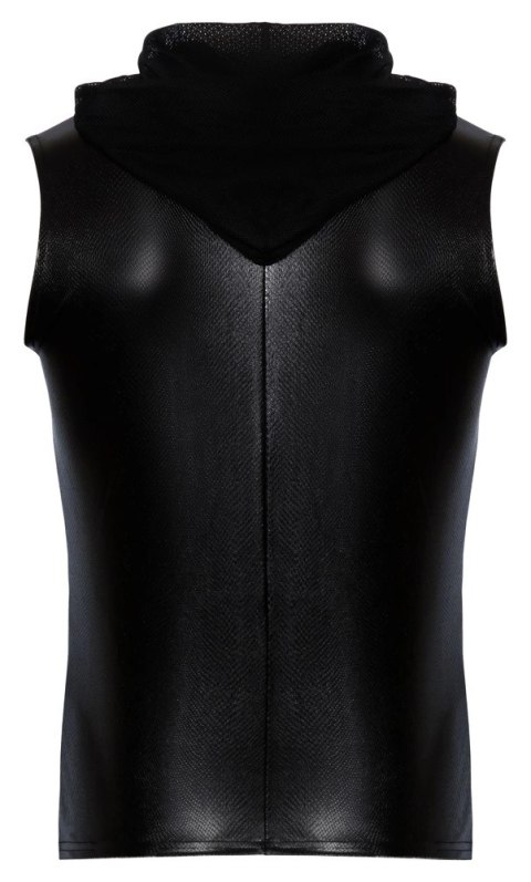 Noir Bluza Bezrękawnik z Kapturem Skora Węża Czarny XL