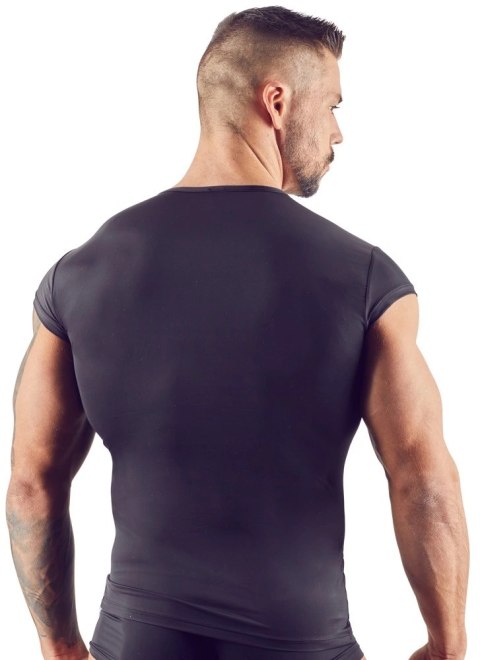 Svenjoyment Koszulka Męska Czarna XL Zatrzaski Mikrofibra Elastyczna