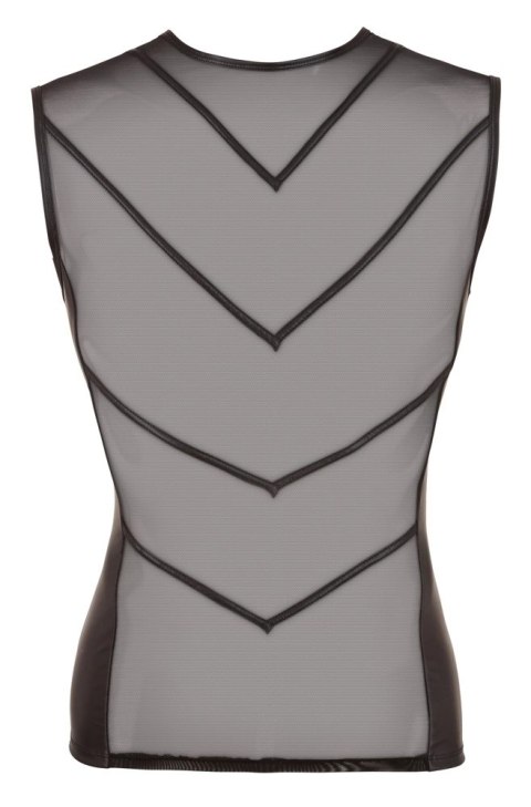 Svenjoyment Top Męski Siateczkowy Bezrękawnik Matowy Czarny 2XL