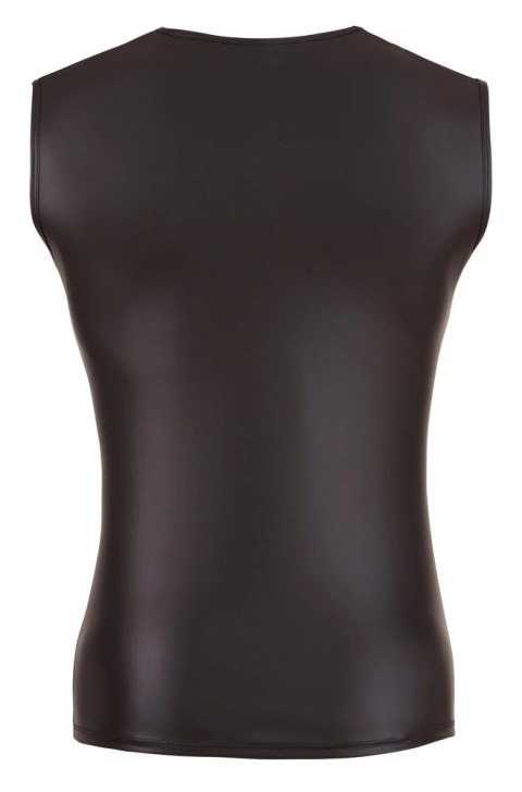 Svenjoyment Top Męski Siateczkowy z Matowymi Wstawkami Czarny S