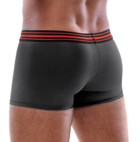 Svenjoyment Bokserki czarne matowe z czerwonym suwakiem L komfortowe