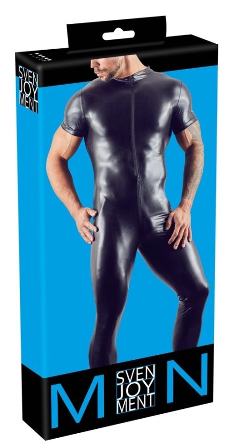Svenjoyment Kombinezon Męski Czarny Błyszczący 2XL z Zamkiem