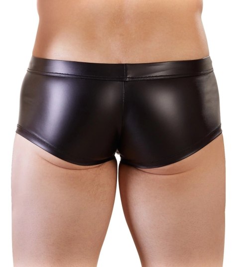 NEK Bokserki Męskie XL Czarne Matowe z Saszetką na Karabińczykach