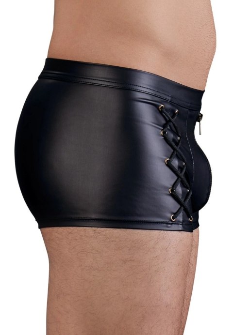 NEK Spodenki męskie czarne 2XL z sznurowaniem i matowym wykończeniem