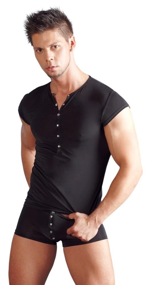 Svenjoyment Bokserki Męskie Elastyczne z Zatrzaskami S Czarny