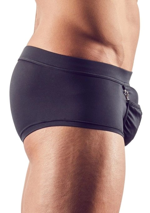 Svenjoyment Bokserki Męskie Piracki Styl z Kieszonką i Karabińczykiem L Czarny