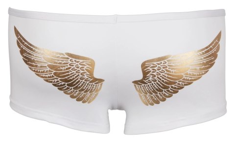 Svenjoyment Bokserki męskie XL białe ze złotym motywem skrzydeł
