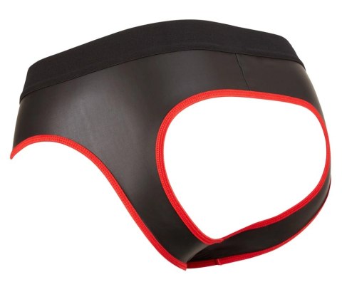Svenjoyment Jockstrap z zamkiem, czarno-czerwony, rozmiar S