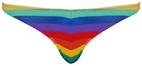 Svenjoyment Stringi męskie Rainbow 2XL - elastyczne paski kolorowe