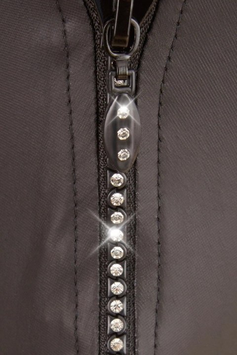 Svenjoyment Stringi męskie z połyskiem i ozdobnym zamkiem S