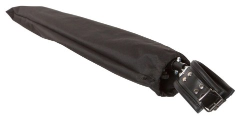 ZADO Drążek rozporowy z regulacją i skorzanymi mankietami czarny