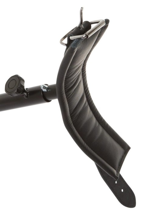 ZADO Drążek rozporowy z regulacją i skorzanymi mankietami czarny