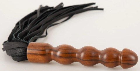 ZADO Flogger Skorzany z Drewnianą Rączką 60 cm - Model Premium