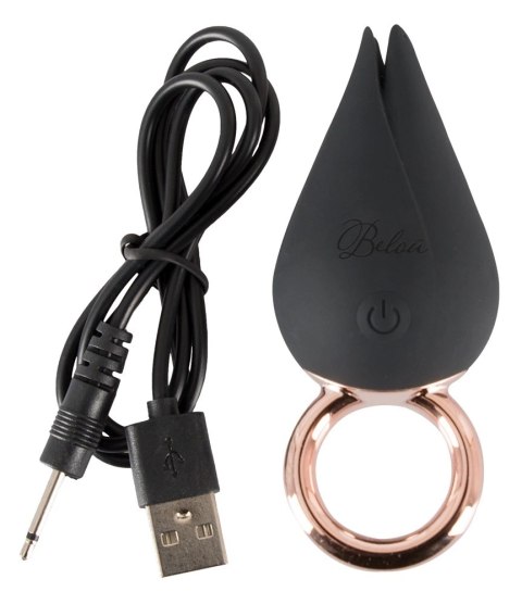 Belou Finger Vibe czarno-złoty - precyzyjny model na palec, 7 trybow