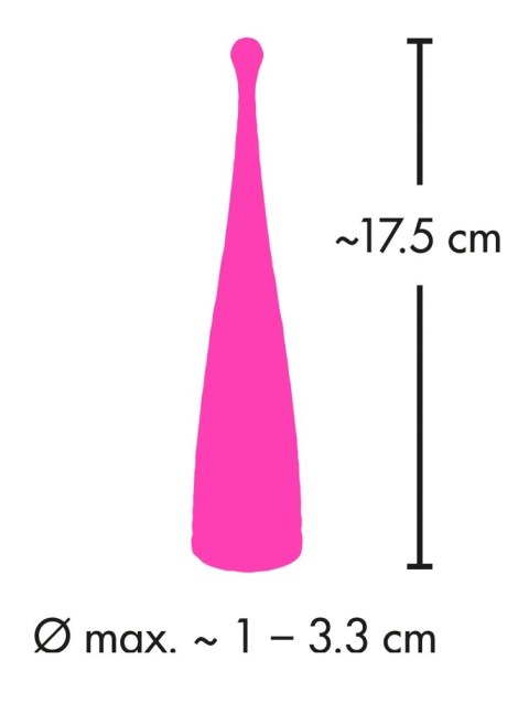 Couples Choice Spot - Wibrator punktowy rożowy, 10 trybow, 17,5 cm