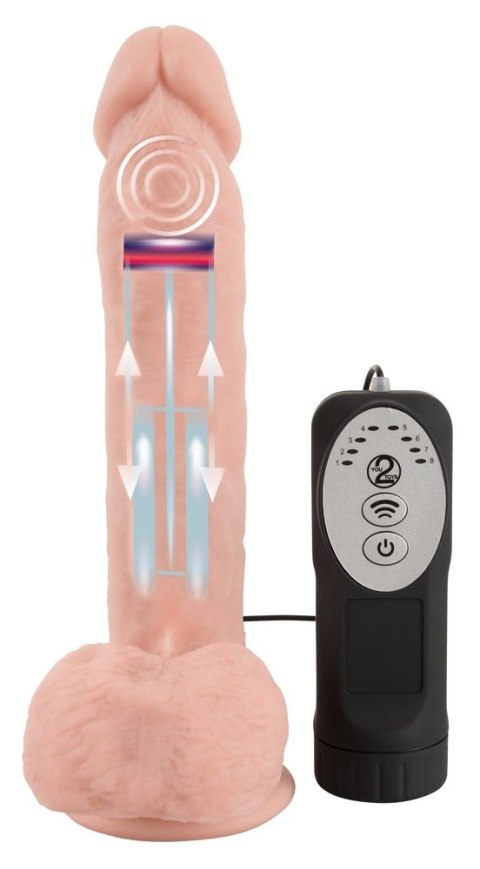 Medical Silicone Wibrator Wstrząsowy 21cm 8 Trybow z Przyssawką