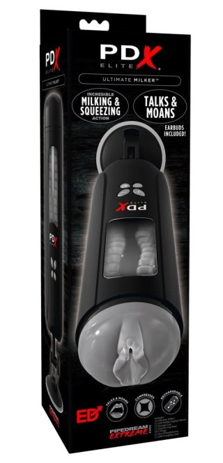 Pipedream PDX Elite Automatic Expert czarny system intymny z dźwiękiem 5-biegowy