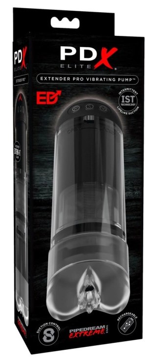 Pipedream PDX Elite Automatyczna Przezroczysta Pompa Intymna 3 Tryby