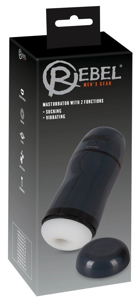 Rebel Intimate Device Vibration & Suction Czarny 21,8 cm - podręczny model