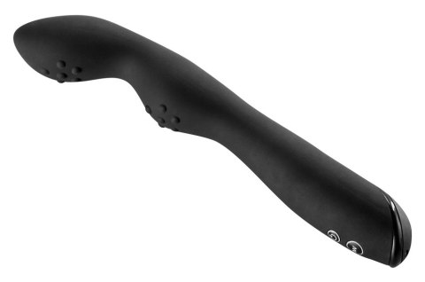 Rebel Zakrzywiony Wibrator Czarny 7 Trybow, Silikonowy 23,5 cm