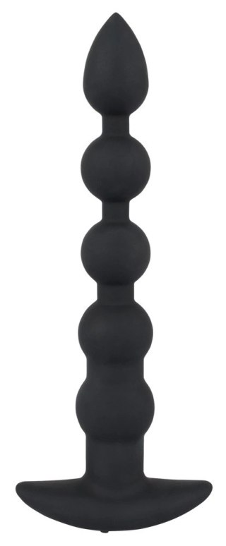 Black Velvets model 60383 - silikonowy korek analny z wibracją, czarny